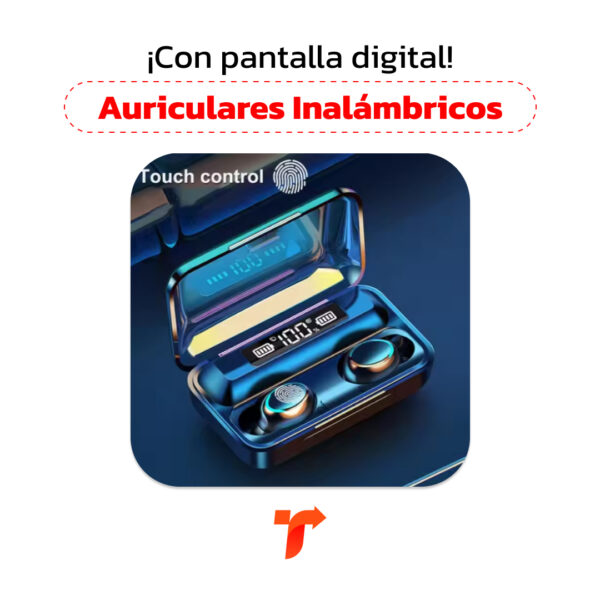 Auriculares Inalámbricos Con Pantalla Digital