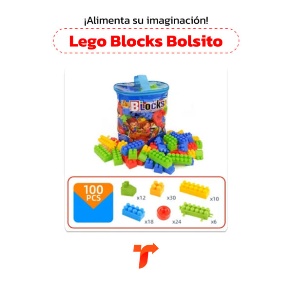 Lego Block Bolsito